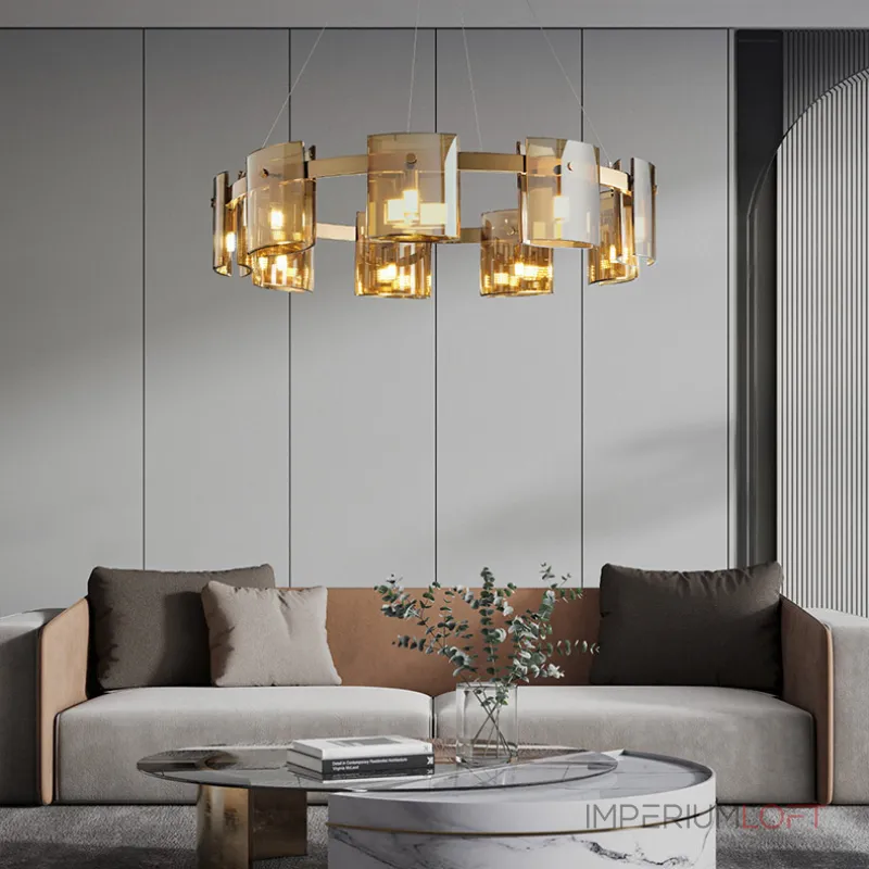 Подвесная люстра JANICE D100 Black Grey