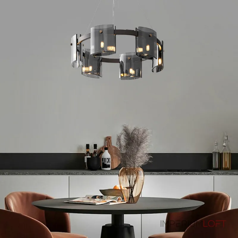 Подвесная люстра JANICE D100 Black Grey