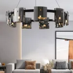 Подвесная люстра JANICE D100 Black Grey