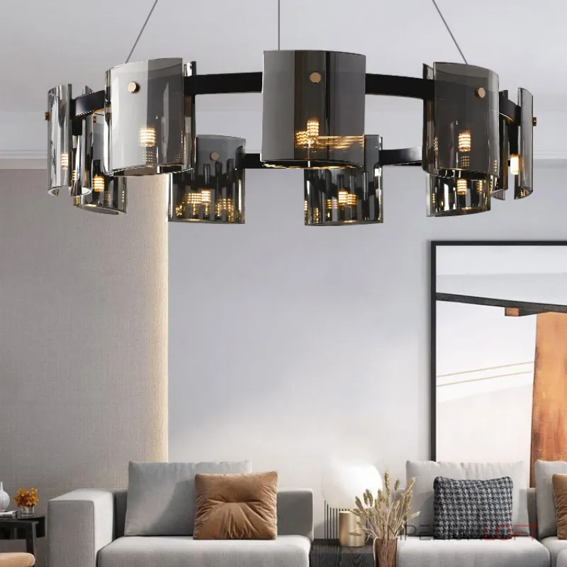 Подвесная люстра JANICE D100 Black Grey