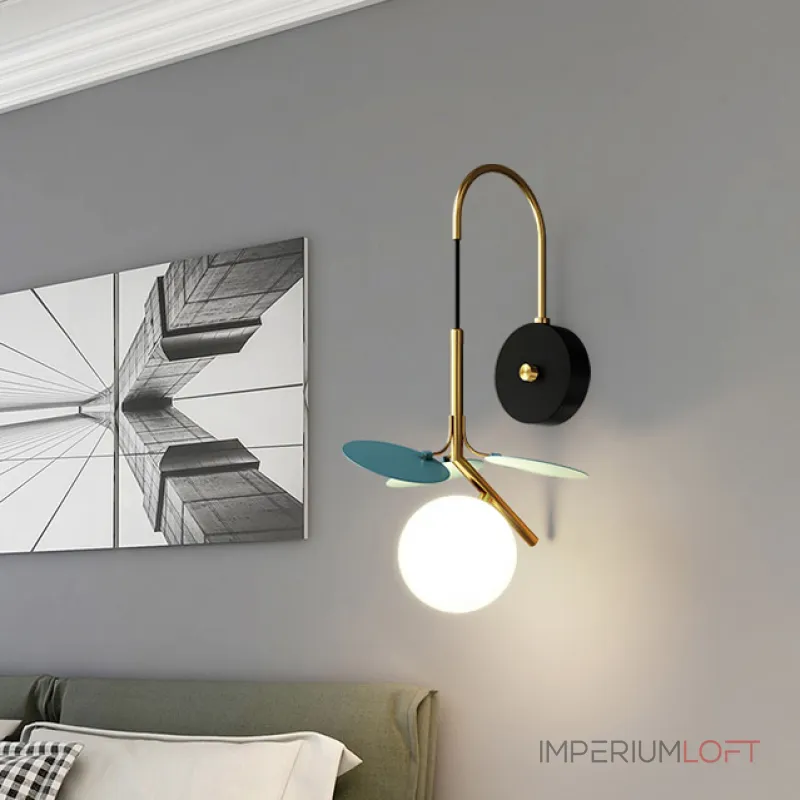 Настенный светильник Light of MATISSE BLUE W от ImperiumLoft Настенный светильник Light of MATISSE BLUE W от ImperiumLoft