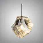 Подвесной светильник Ice Light D18 Silver с природной фактурой от VINSA