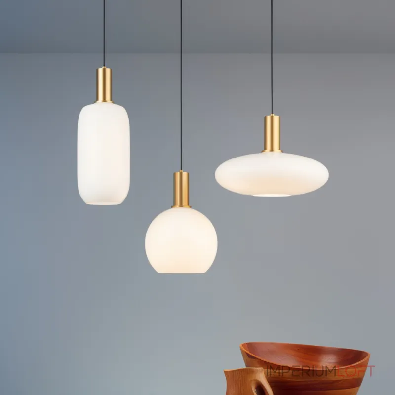 Подвесной светильник Ferm Living Opal Lamp A со стеклянными плафонами от ImperiumLoft Подвесной светильник Ferm Living Opal Lamp A со стеклянными плафонами от ImperiumLoft