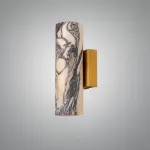 Настенный светильник Marble Fix B с мраморным плафоном от LaLume