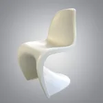 Стул Panton White изогнутой формы от LaLume 