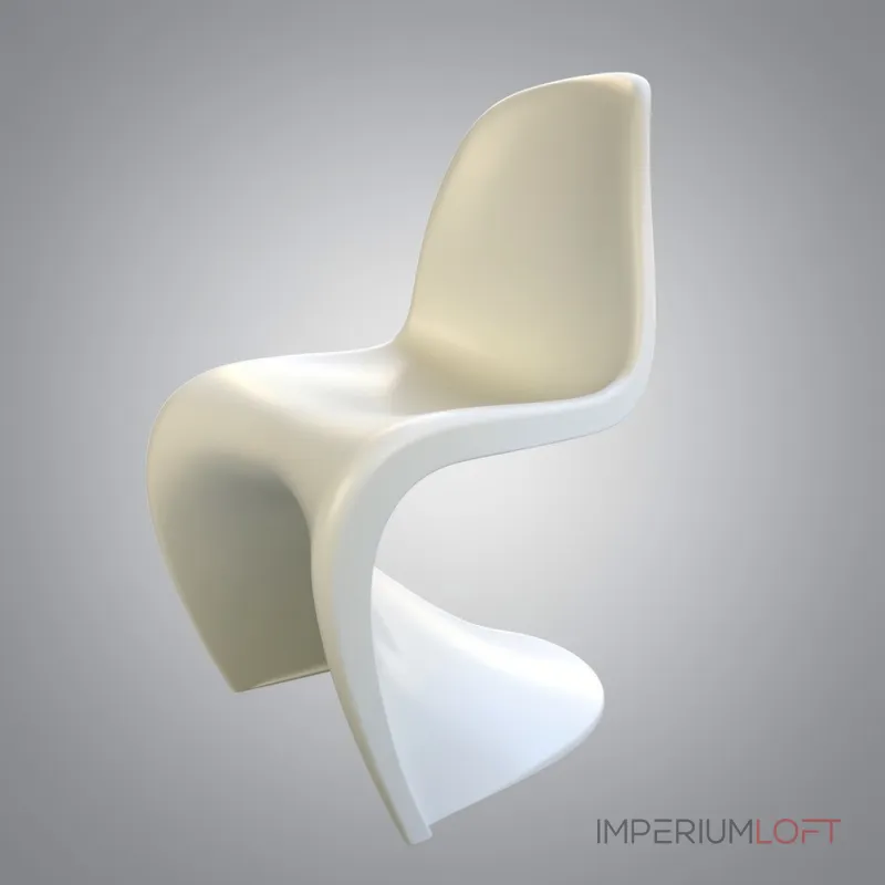 Стул Panton White изогнутой формы от LaLume Стул Panton White изогнутой формы от LaLume