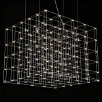Подвесная люстра Quasar Cosmos Square LED pendant light 300/300/300 геометрической формы от ImperiumLoft