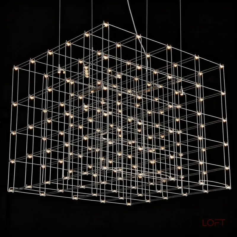 Подвесная люстра Quasar Cosmos Square LED pendant light 300/300/300 геометрической формы от ImperiumLoft Подвесная люстра Quasar Cosmos Square LED pendant light 300/300/300 геометрической формы от ImperiumLoft