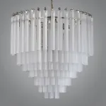 Подвесная люстра FRANKLIN со стеклянными подвесами D80 от ImperiumLoft