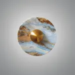 Настенный светильник Geode Glow Gold D20 с мраморным плафоном от VINSA