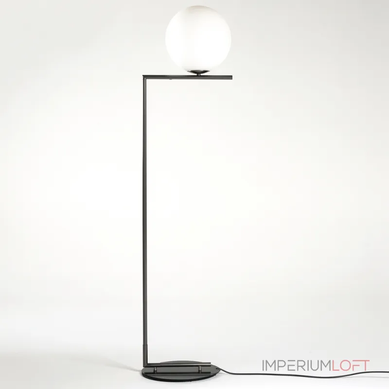 Торшер FlexIC Lights Family Michael Anastassiades Black со стеклянным плафоном в форме шара от ImperiumLoft Торшер FlexIC Lights Family Michael Anastassiades Black со стеклянным плафоном в форме шара от ImperiumLoft
