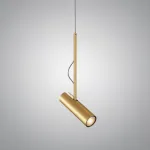 Подвесной светильник UNA Gold с поворотным плафоном и направленным светом от ImperiumLoft