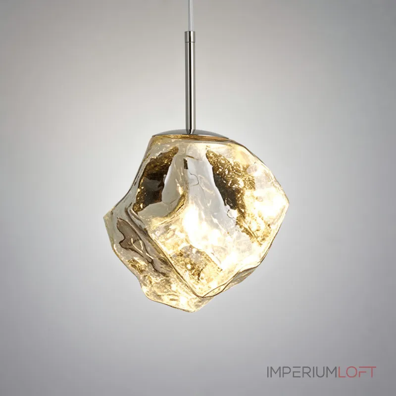 Подвесной светильник Ice Light D15 Silver с природной фактурой от VINSA Подвесной светильник Ice Light D15 Silver с природной фактурой от VINSA