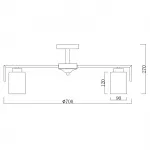Escada 1142/7P E27*60W Silver от ImperiumLoft