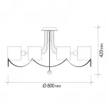 Escada 683/8P E14*40W Chrome от ImperiumLoft