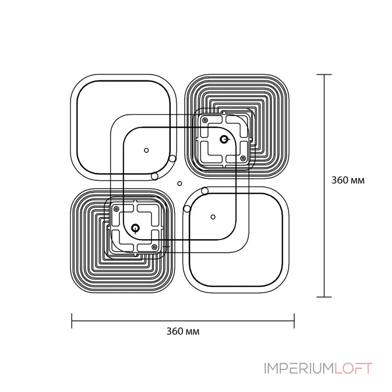 Escada 10230/4 LED*45W White от ImperiumLoft