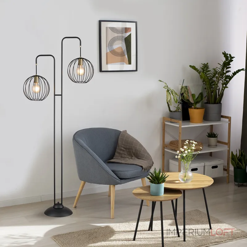 Escada 10176/2 E27*60W Black/Brass от ImperiumLoft