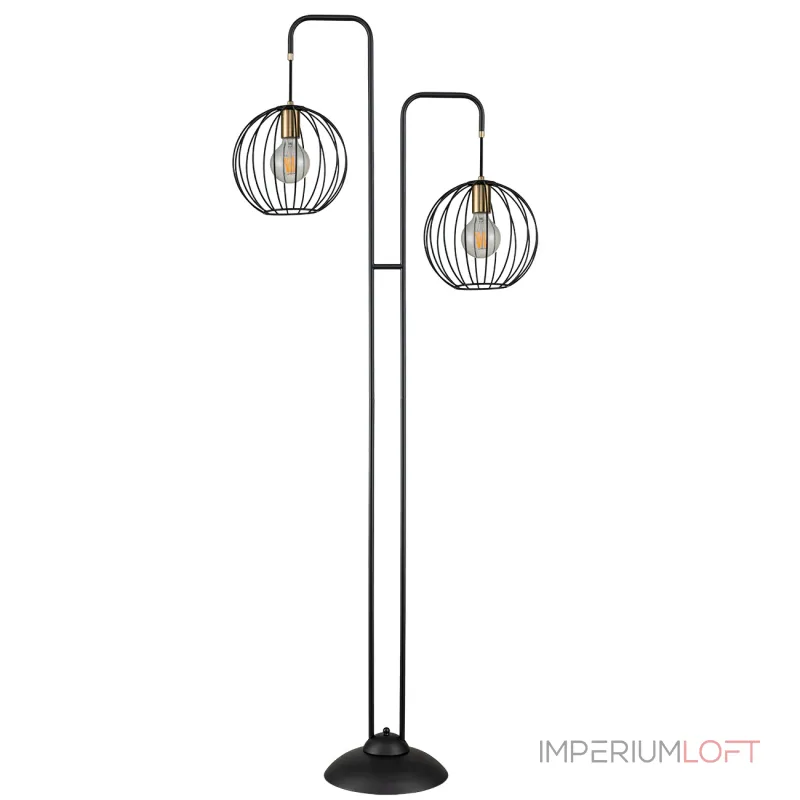 Escada 10176/2 E27*60W Black/Brass от ImperiumLoft