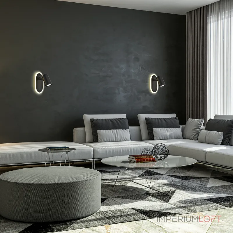 Настенный светильник Escada OMEGA 10222/2LED Black от ImperiumLoft Настенный светильник Escada OMEGA 10222/2LED Black от ImperiumLoft