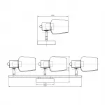 Escada 691/3P E14*40W Wood от ImperiumLoft
