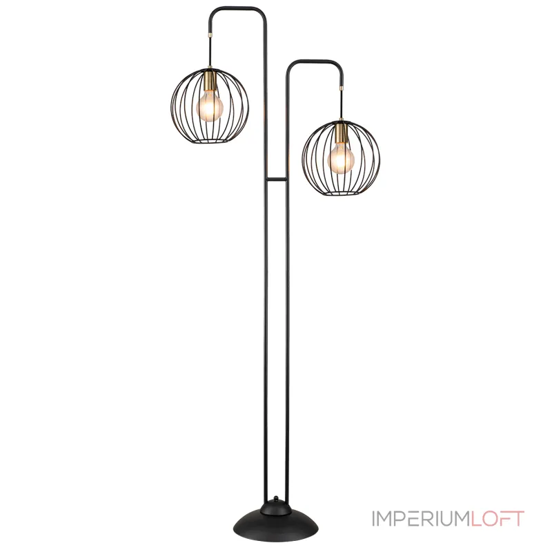 Escada 10176/2 E27*60W Black/Brass от ImperiumLoft