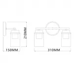 DOLIX OUT ROUND MR16 светильник встраиваемый IP65 для лампы MR16 35Вт макс., титан / стекло матовое от ImperiumLoft