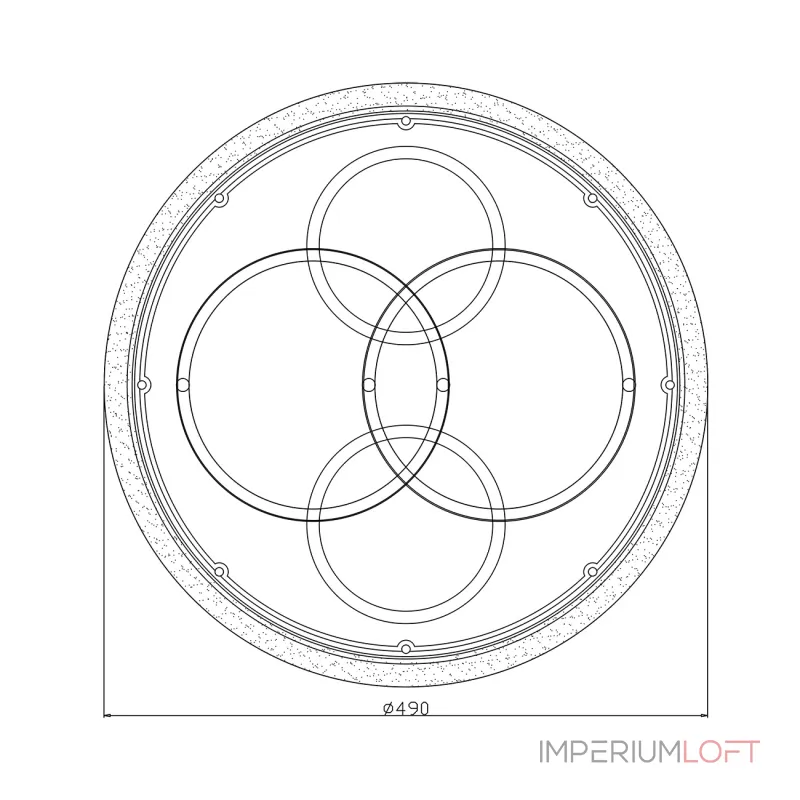 DOLIX OUT ROUND MR16 светильник встраиваемый IP65 для лампы MR16 35Вт макс., титан / стекло матовое от ImperiumLoft