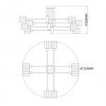 DOLIX OUT ROUND MR16 светильник встраиваемый IP65 для лампы MR16 35Вт макс., титан / стекло матовое от ImperiumLoft