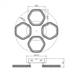 DOLIX OUT ROUND MR16 светильник встраиваемый IP65 для лампы MR16 35Вт макс., титан / стекло матовое от ImperiumLoft