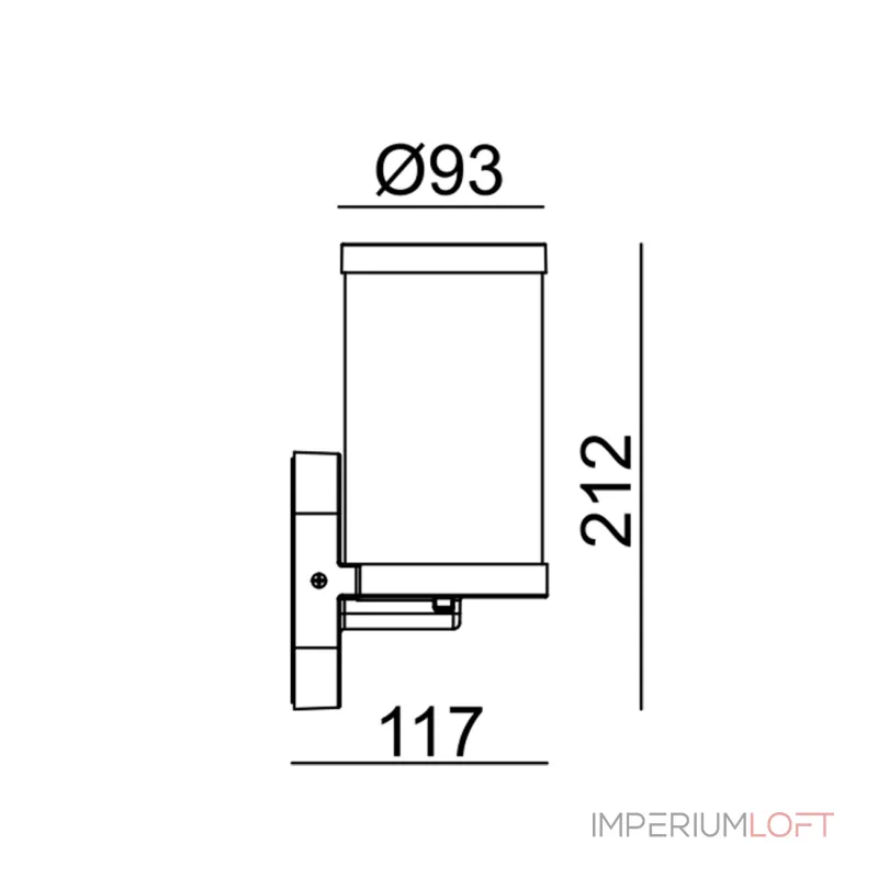 DOLIX OUT ROUND MR16 светильник встраиваемый IP65 для лампы MR16 35Вт макс., титан / стекло матовое от ImperiumLoft