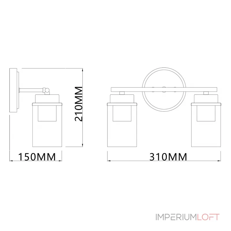DOLIX OUT ROUND MR16 светильник встраиваемый IP65 для лампы MR16 35Вт макс., титан / стекло матовое от ImperiumLoft