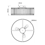 Escada 2116/3 E27*40W Gold от ImperiumLoft