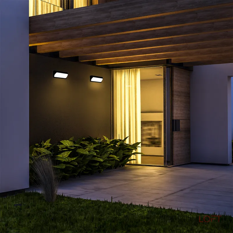 Настенный светильник Escada 30002W/01 LED*30W IP65 Black