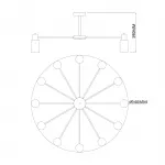 DOLIX OUT ROUND MR16 светильник встраиваемый IP65 для лампы MR16 35Вт макс., титан / стекло матовое от ImperiumLoft