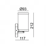 DOLIX OUT ROUND MR16 светильник встраиваемый IP65 для лампы MR16 35Вт макс., титан / стекло матовое от ImperiumLoft