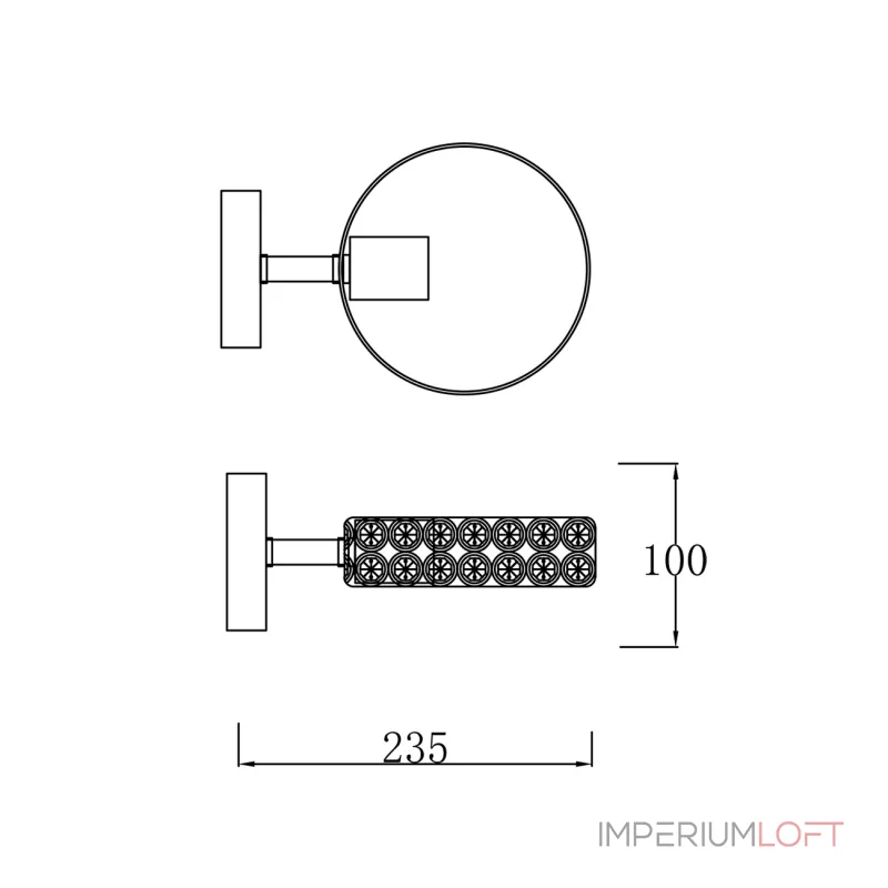 Escada 679/1A E27*60W Black/Wood от ImperiumLoft