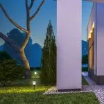 DOLIX OUT ROUND MR16 светильник встраиваемый IP65 для лампы MR16 35Вт макс., титан / стекло матовое от ImperiumLoft