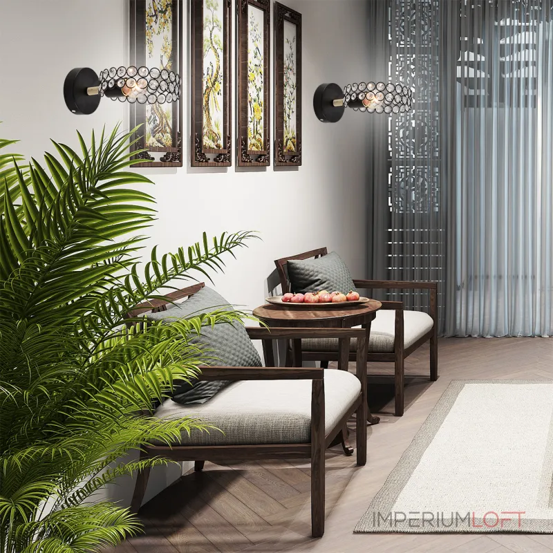 Escada 679/1A E27*60W Black/Wood от ImperiumLoft