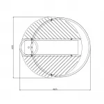 DOLIX OUT ROUND MR16 светильник встраиваемый IP65 для лампы MR16 35Вт макс., титан / стекло матовое от ImperiumLoft