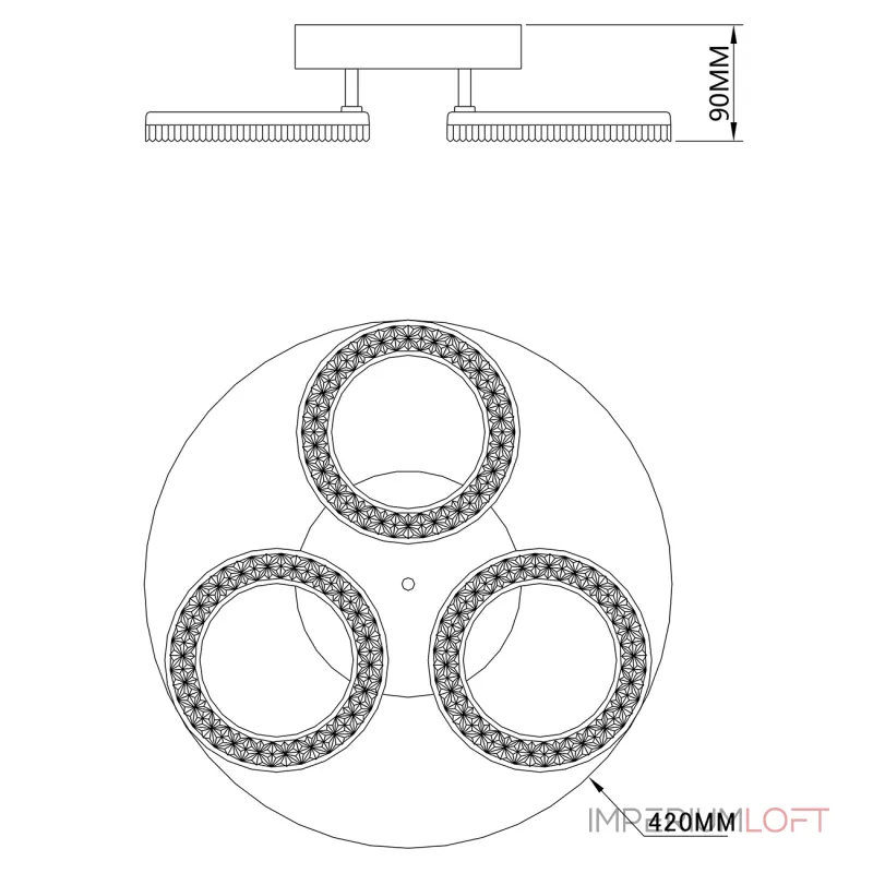 Escada 10281/3 LED*60W White от ImperiumLoft
