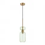 Подвесной светильник Escada 1141/1S E14*60W Antigue copper/Green