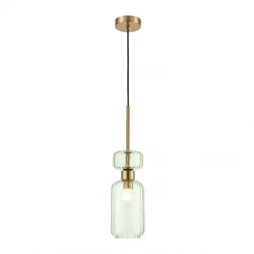 Подвесной светильник Escada 1141/1S E14*60W Antigue copper/Green