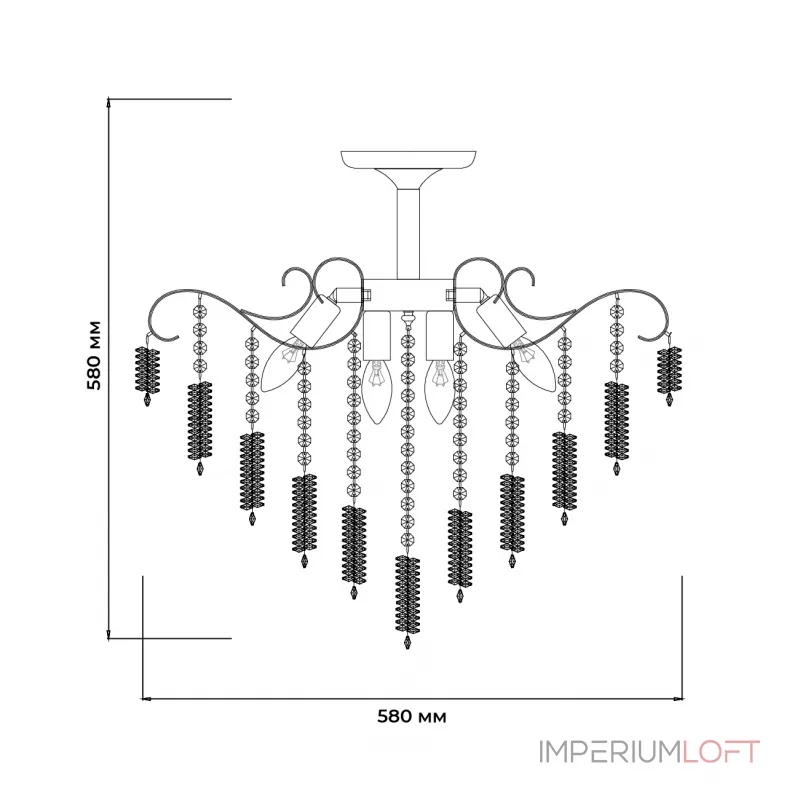 Escada 2106/8P E14*40W Chrome от ImperiumLoft
