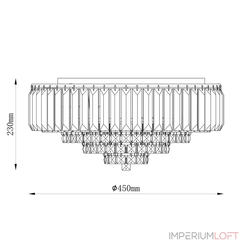 Escada 2112/6P E14*40W Gold от ImperiumLoft