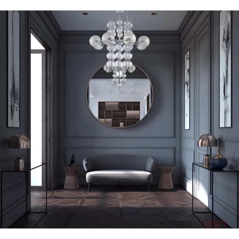 Люстра на штанге Escada 10163/8PL E14*60W Chrome