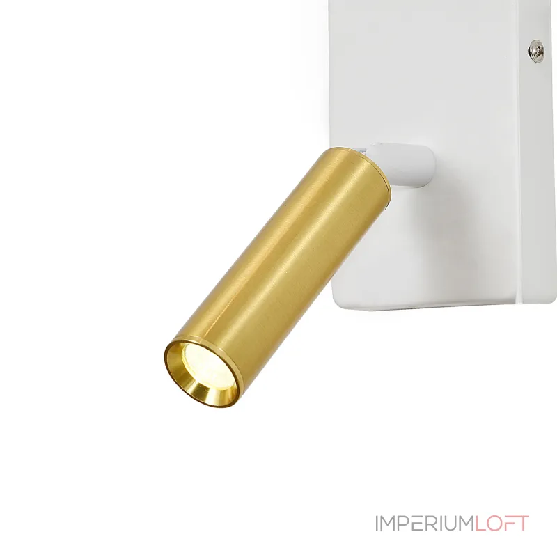 Настенный светильник Escada COMFY 598/1A White/Brass Настенный светильник Escada COMFY 598/1A White/Brass