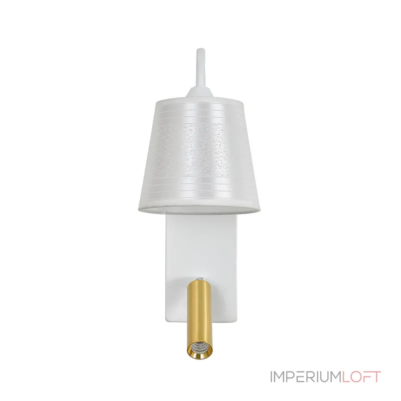 Настенный светильник Escada COMFY 598/1A White/Brass Настенный светильник Escada COMFY 598/1A White/Brass