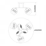 Escada 1110/3PL E27*40W Gold от ImperiumLoft