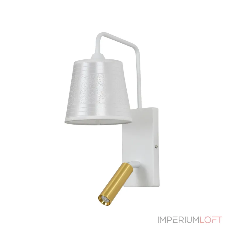 Настенный светильник Escada COMFY 598/1A White/Brass Настенный светильник Escada COMFY 598/1A White/Brass