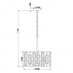 Подвесная люстра Escada 2102/4S Е27*60W Chrome